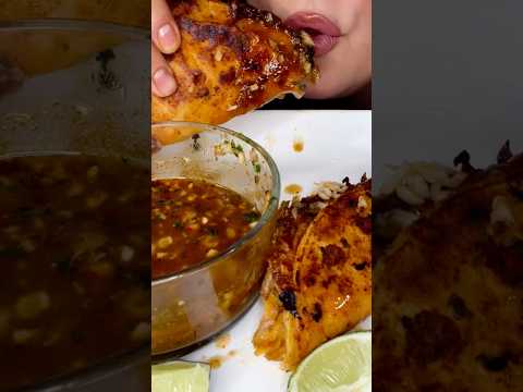 Trying birria tacos #asmr #birria #tacos #food #satisfying