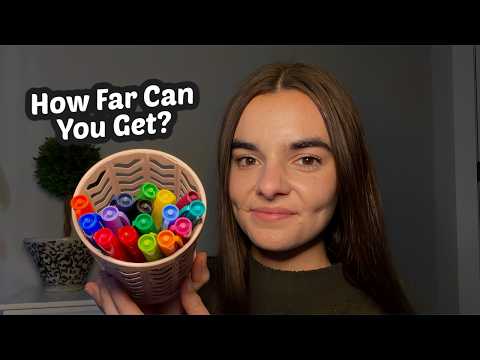 ASMR Pick a Pen Game | How Far Can You Get?