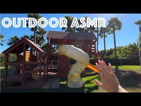 Outdoor ASMR: Camera Tapping, Scratching, etc. 🌲🛝