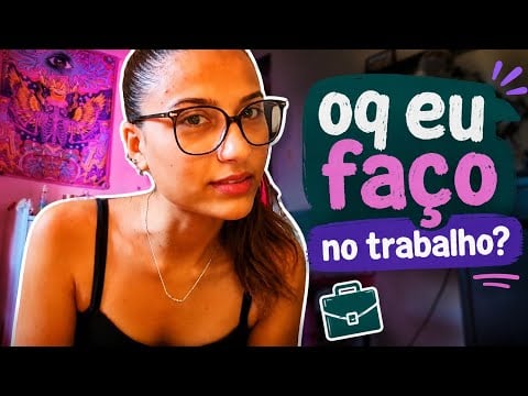 ASMR OQ EU FAÇO NO TRABALHO? ✨️