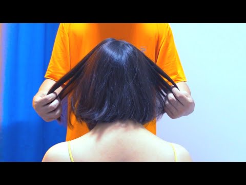Hair ASMR ｜scalp scratching and head massage no talking