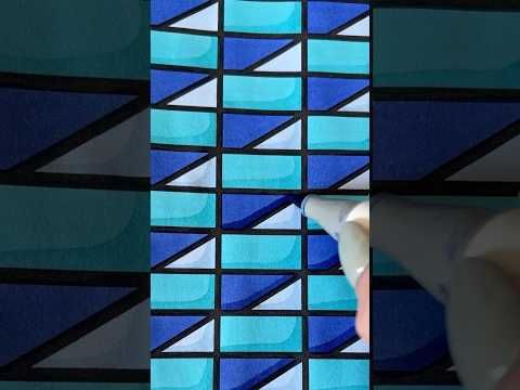 ASMR Coloring to help you unwind 💙 #satisfyingpatterns #oddlysatisfyingvideos #asmrcoloring