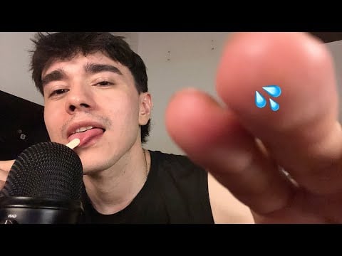 ASMR but I'm Obsessed with Your Face  👄 Spit Painting & care