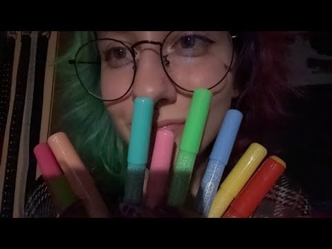 ASMR doodling on your face  (lofi)