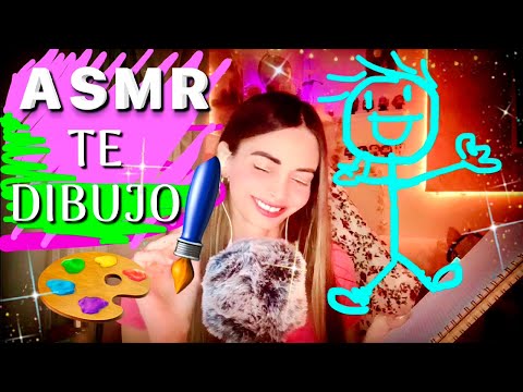 🌙ASMR TE DIBUJO🎨| ROLEPLAY PINTORA I DRAW YOU