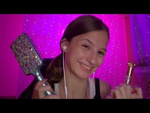 Asmr Make Up and with Press on Nails Sounds tingly Asmr Triggers to Fall asleep. 