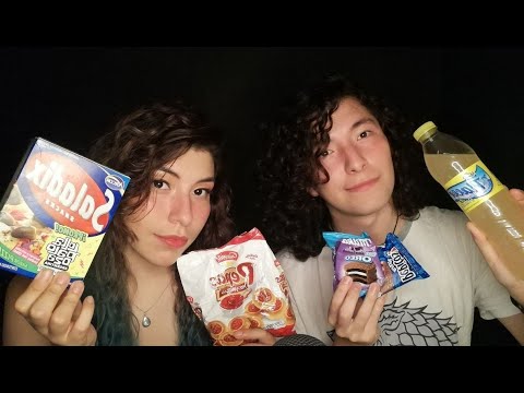 ASMR MUCKBANG PROBANDO DULCES ARGENTINOS CON MI CLON