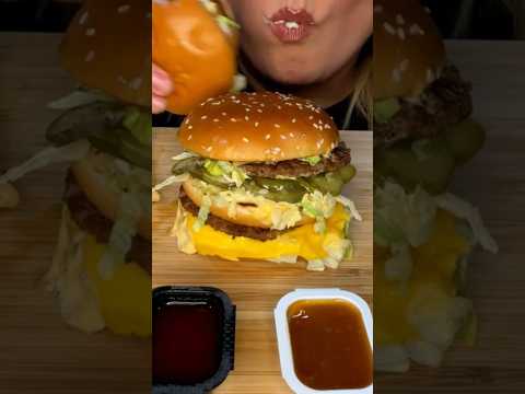 MCDONALD’S BURGERS #asmr #food #mcdonalds