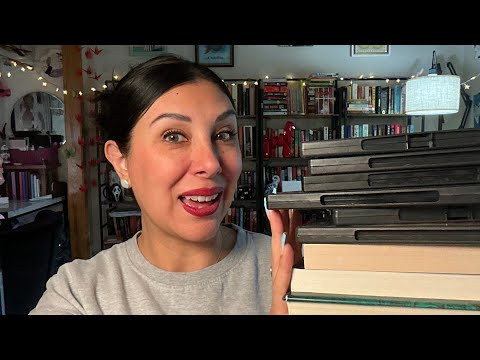 Thrifted Physical Media Haul, Books 📚 and DVDS 📀 ASMR 