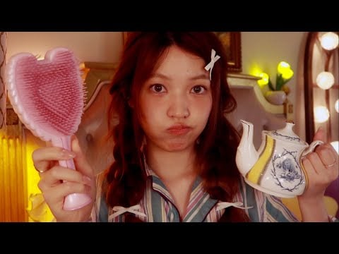 ASMR | Time for Your Cozy Night Routine 🌙🕯️ (personal attention, hair brush, skincare) ft. Dossier