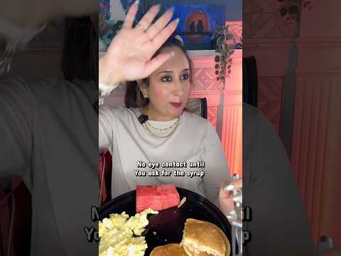 Pancakes/Syrup, Eggs, Watermelon ASMR Eating Sounds #mukbang #asmr #eatwithme