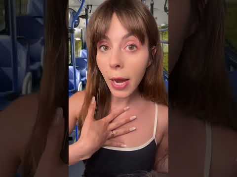 ASMR Random Girl on the bus straightens your hair 💇‍♀️#asmrvideo #asmrhairplay #asmrroleplay #short