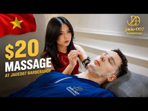 ASMR 🇻🇳 | Vietnam Barbershop | The Cutest Little Barber Gave Me a $20 Massage 😲