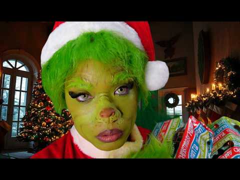 ASMR Mrs Grinch Caught Stealing Your Gifts 🎁 ( puts you back to sleep)