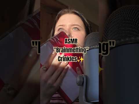 tingly brainmelting crinkles #asmr #asmrshorts #shorts #crinklesounds #relaxation #asmrcommunity