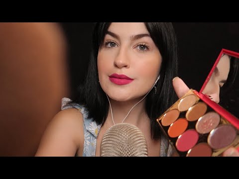 ASMR - MAQUIANDO VOCÊ! (e som de chuva)