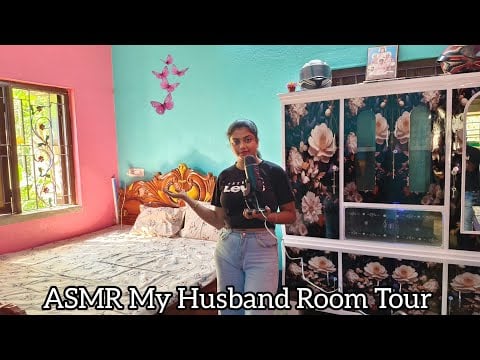 ASMR My Husband Room Tour 🫶 
