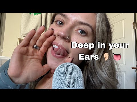 ASMR| 30 Minutes of Deep in Your Ears, Sensitive Mouth Sounds| Mic Eating, Scratching & More