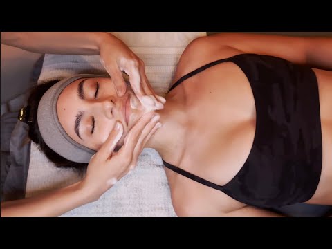 ASMR Gentle Whispers, Facial & Massage