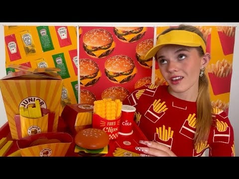 ASMR Sassy Fast Food Employee Roleplay 🍔🍟🙄 (humour + tingles)