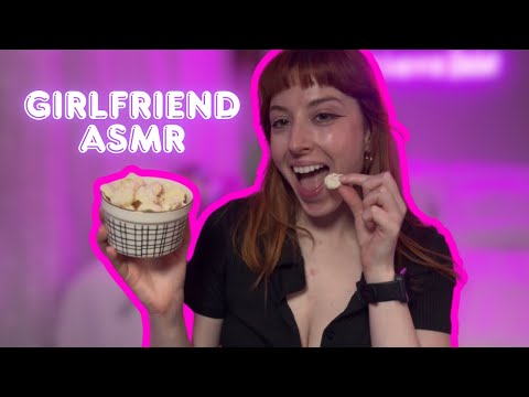 Girlfriend Makes You A Snack ! CRUNCHY ASMR 