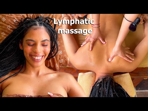 ASMR: Relaxing Balinese Lymphatic Massage in Nature!