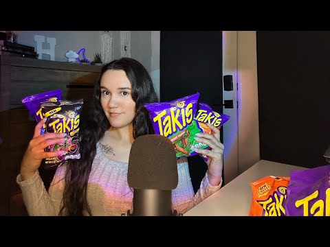 ASMR Trying Different Takis🌶️