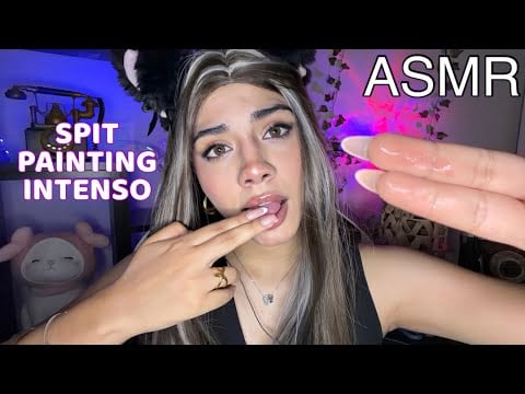 ASMR ESPAÑOL / EL SPIT PAINTING MÁS SENSUAL y RELAJANTE del canal + BABITA SUPREMA