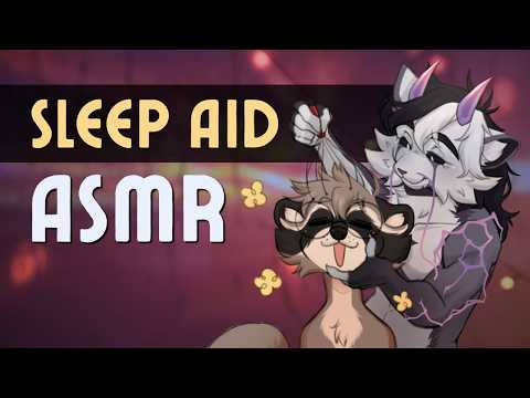 [Furry ASMR] Putting You to Sleep on a Rainy Night 🌧️ | Ear Cupping & Tapping (with Sharkbarksss)