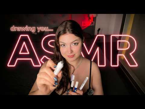 ASMR | Iva Berg Draws Your Portrait With Mic Pumping 💗