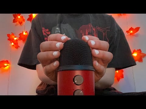 ASMR EXTREME finger tip tapping on mic and base of mic