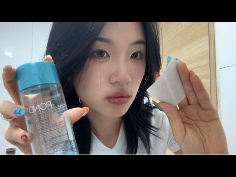 얼굴 세안해 주고 로션 발라주기 asmr Wash your face and apply lotion
