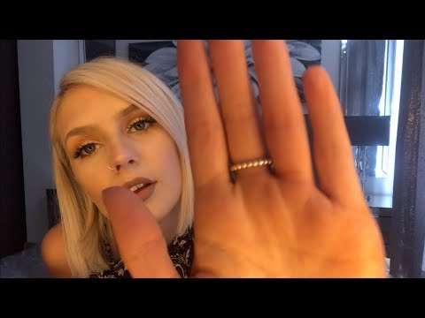 ASMR Face Touching / Hand Movements With Countdown To Sleep