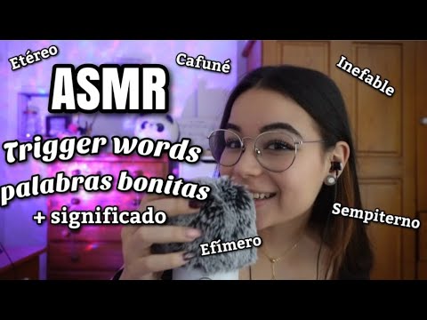 ASMR TRIGGER WORDS con PALABRAS BONITAS!🙊 Palabras detonantes | ASMR español para dormir | Pandasmr