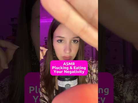 ASMR Plucking Negativity 👌✨ #asmr #asmrplucking #pluckingnegativity #mouthsounds