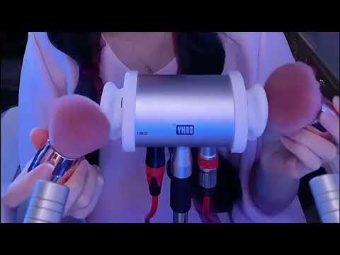 Sleepy ASMR with Goose Feather, Puff & Aloe Gel — Pure Relaxation / 1Hr (No Talking)