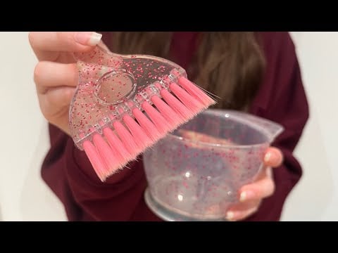 ASMR Oiling your scalp | hair brushing | camera brushing | no talking