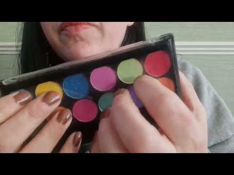 FAST ASMR Doing your Eye Make Up but it goes WRONG... So I have to keep doing it again & again !!