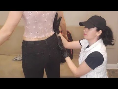 ASMR TSA Pat Down FULL BODY by @LunaLux ASMR  Real Person Fast & Aggressive Soft Spoken Roleplay