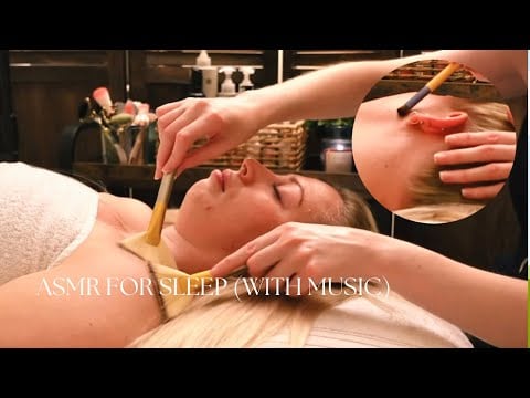 ASMR Soft Spoken (music)| Caring & Gentle Attention on Becca.Soft Hair & Skin Brushing & light touch