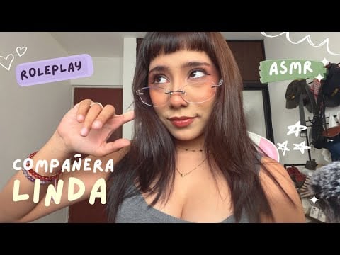 ASMR - COMPAÑERA LINDA JUEGA CONTIGO EN CLASES/ ROLEPLAY 