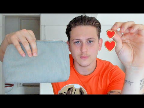 ASMR what's in my girlfriends toilet bag?