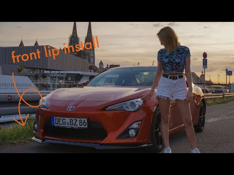 front lip install on my GT86