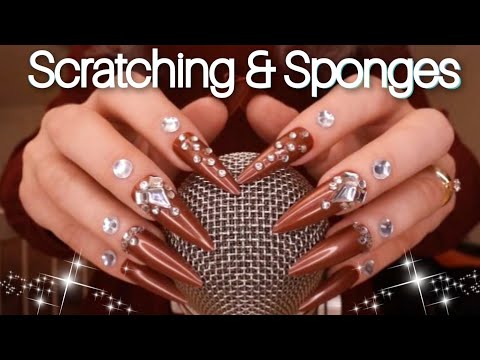 ASMR BEST Triggers Collection 🔥 Mic Scratching & Sponges Sounds ~ Crunchy & Crispy No Talking ASMR