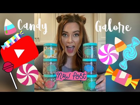 ASMR - Candy Club Unboxing 🍭✨🍬 (Chewing & whispers)