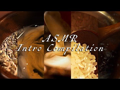 ASMR Intro Compilation | Close Up, Mixing Sounds, Handmade Props