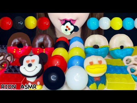 【ASMR】【咀嚼音 】DISNEY DESSERTS JELLYBALL DONUTS LEGOBLOCK MUKBANG 먹방 食べる音 EATINGSOUNDS NOTALKING