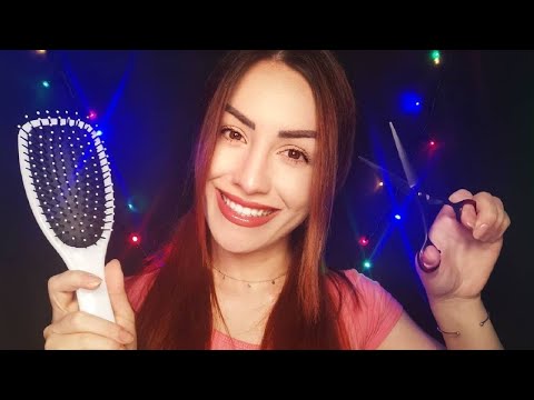 ASMR Relaxing Soft Spoken Haircut & Styling Roleplay ✂️