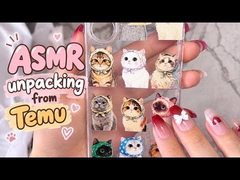 ASMR✨розпакування з Тему📦 ASMR unpacking from TEMU💫