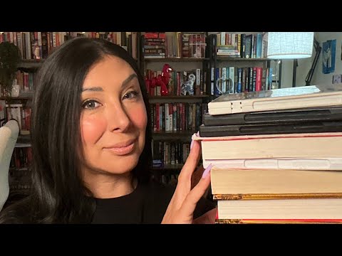 Tingly Library 📚 Haul, Books n 📀 DVDs, Gum Chewing ASMR 